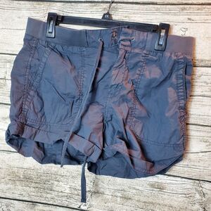 Lou & Grey Bermuda Chino Shorts Size Medium Gray   Drawstring Pockets NWT